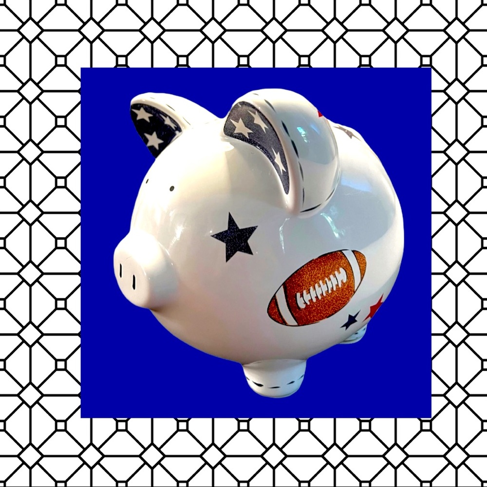 Ceramic Sport Pig Bank